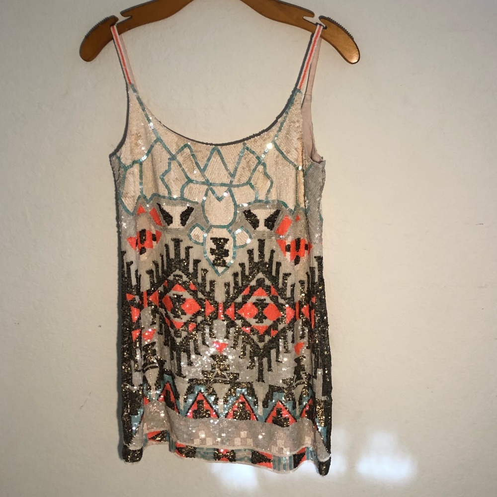 All Saints Spitalfields embellished dress. Good for us size 4-6. Runs small!